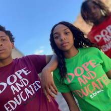 Load image into Gallery viewer, Dope and Educated Tee - Multi Colors - 2dope4kidz.myshopify.com
