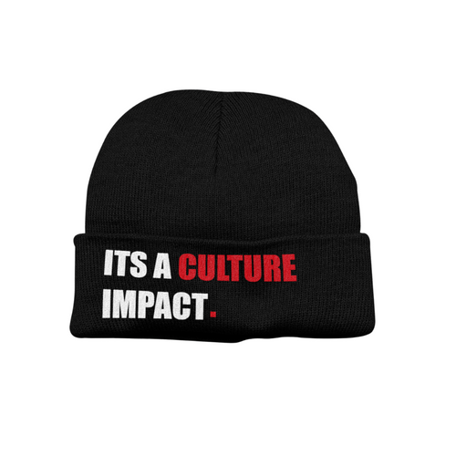 Impact The Culture Beanie - Black - 2dope4kidz.myshopify.com