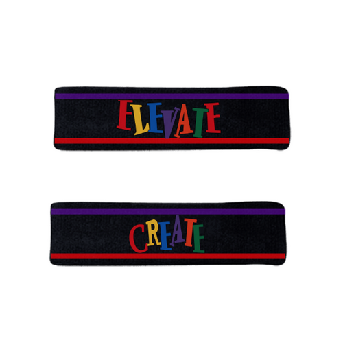 Elevate Then Create Headband - Black - 2dope4kidz.myshopify.com